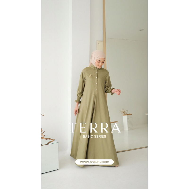 Basic Terra Dress by Aneuku | Dress Polos | Dress Cantik | Aneuku | D'Hijab of Mey