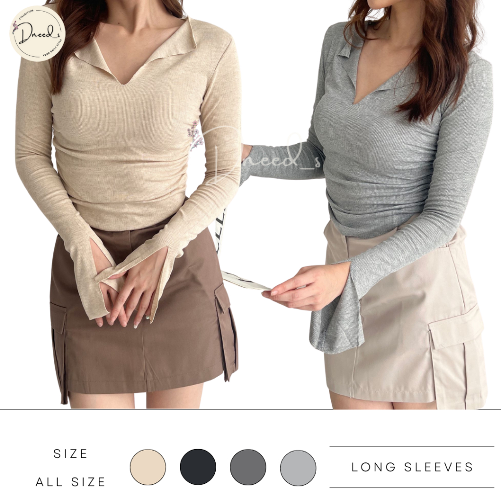 Dneeds - Long Slevees Vneck