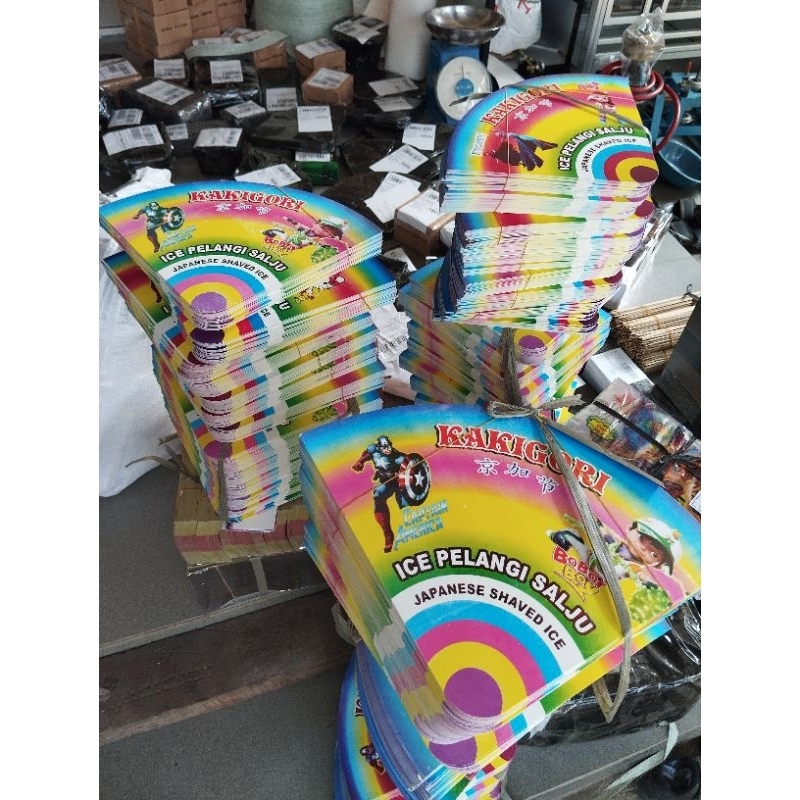 

Kertas kakigori / kertas es pelangi / kertas es kakigori