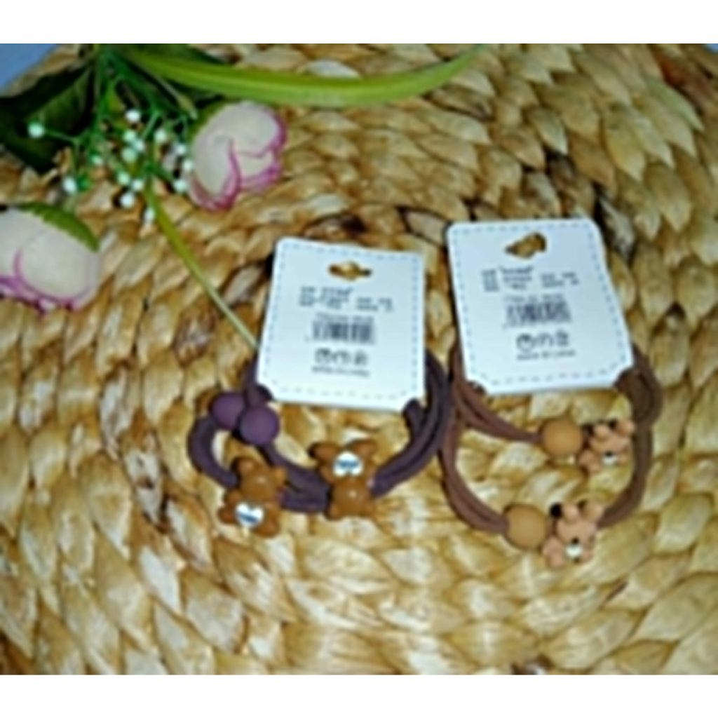 Karet Rambut Motif Kelinci isi 2