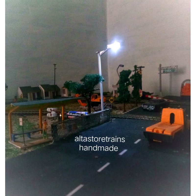 miniatur maket lampu Jalan raya