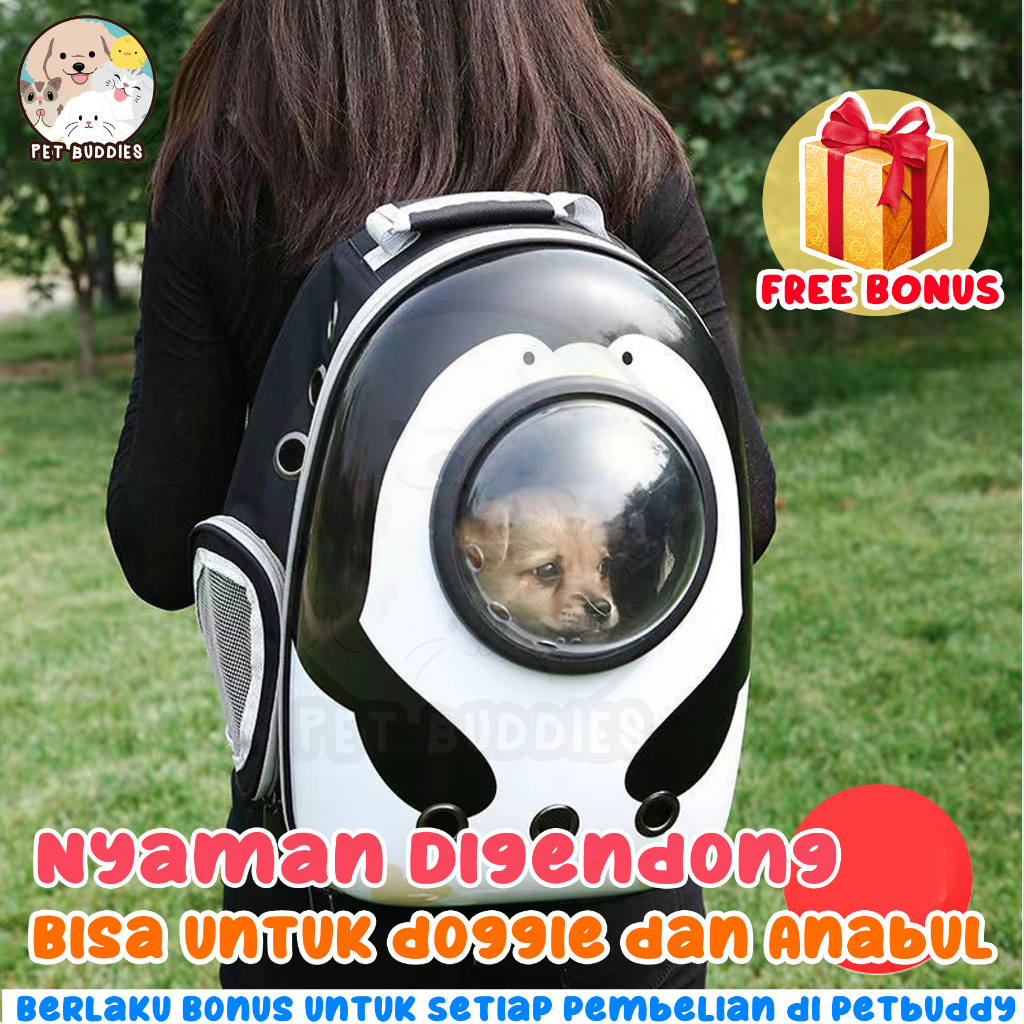Tas Astronot Kucing Ransel Travel Bag Pet Carrier Kucing/Anjing