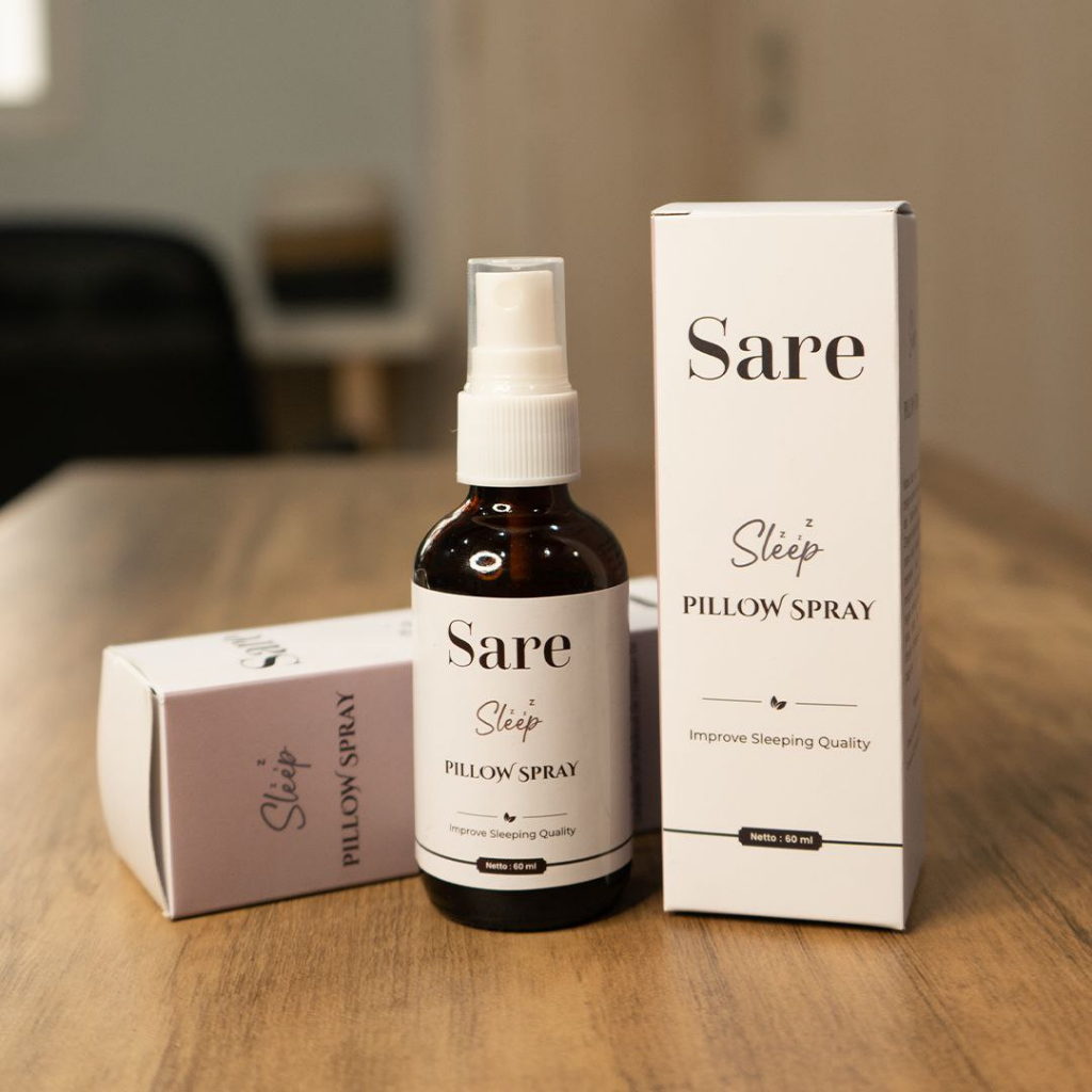 SARE obat insomnia herbal tanpa efek samping | obat tidur spray ampuh dan aman | sare pillow spray o