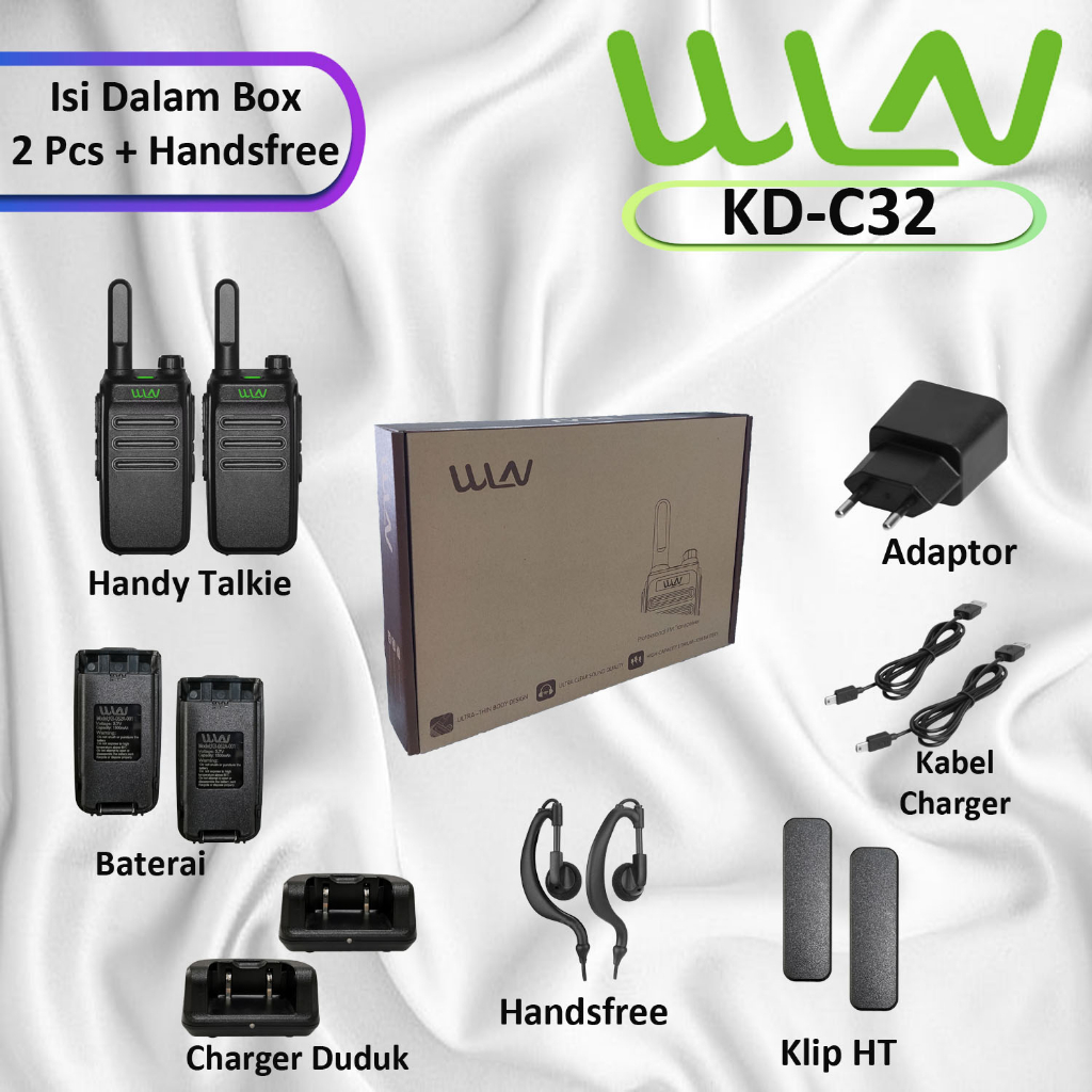 HT WLN KD-C32 BATERAI 3600mAh - ISI 2 PCS