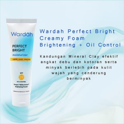 (cod) Perfect Bright Creamy Foam  + Brightening Oil Control 100ml terlaris