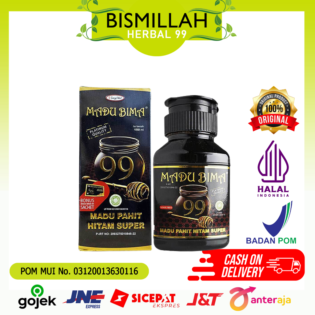 HERBAL99 - MADU PAHIT BIMA 99 / MADU BIMA 99 / MADU PAHIT HITAM SUPER MADU CERDAS MKW MKP