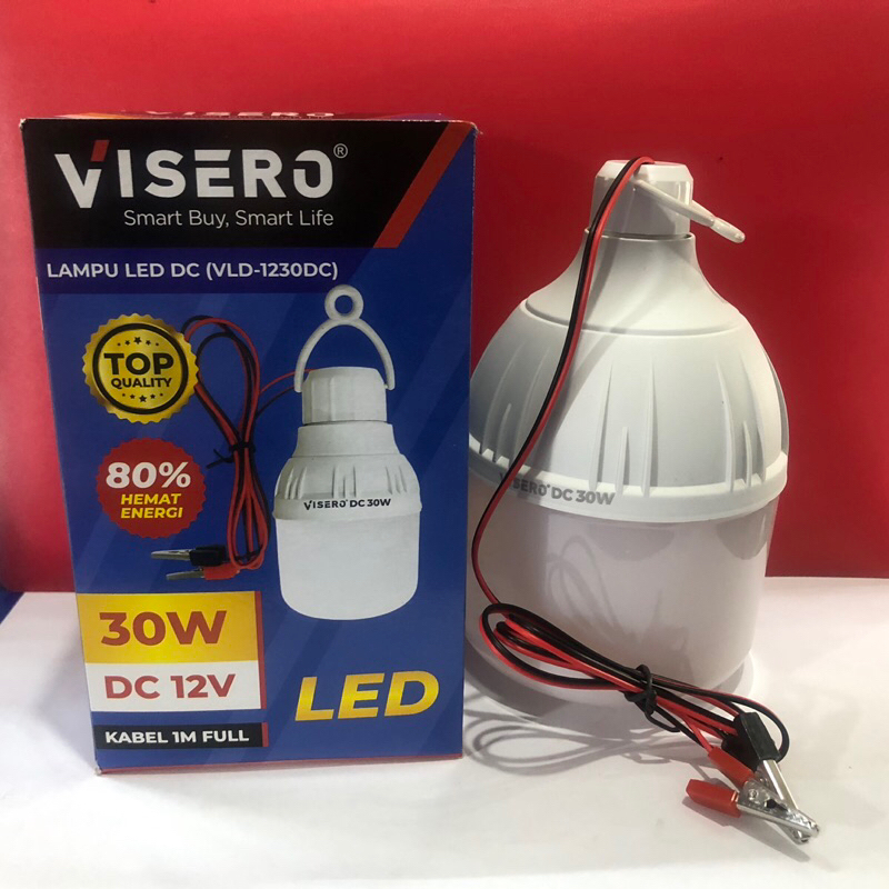 Lampu LED  Visero DC 30watt/Lampu bohlam LED Aki 12volt