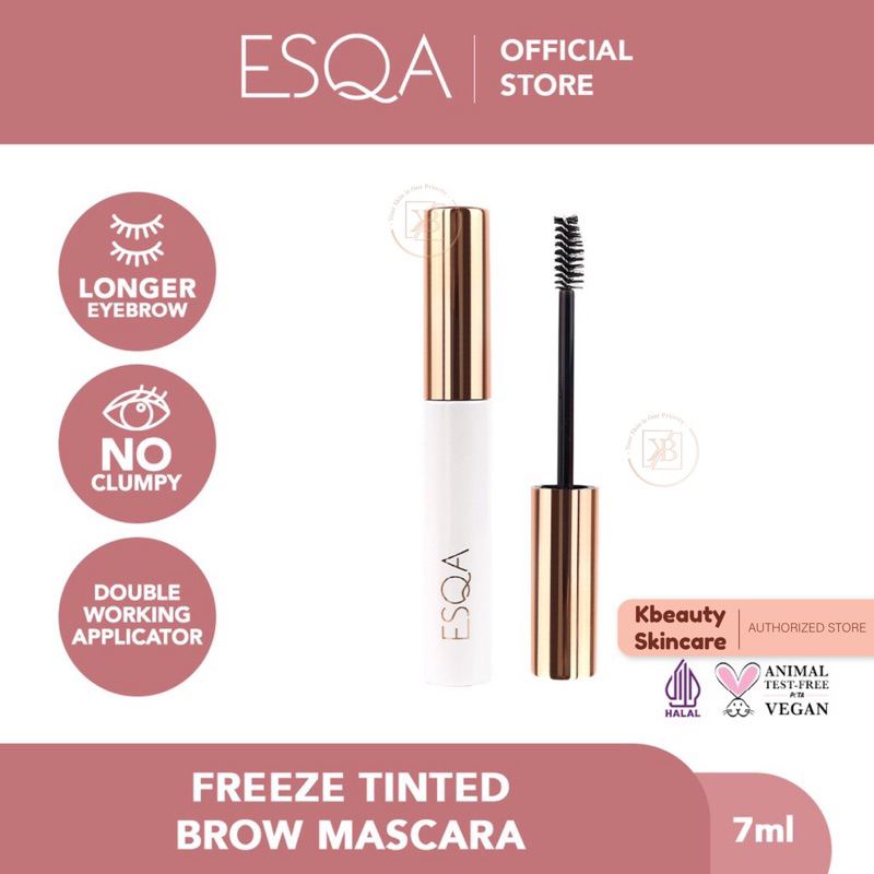 ESQA Freeze Brow Mascara | Ash Brown | Clear | Chocolate | Dark Brown | Soft Brown