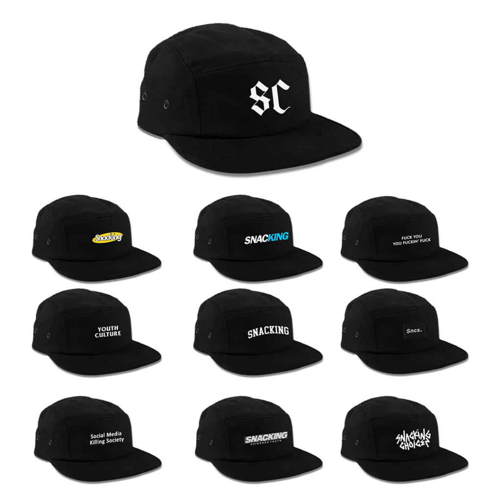 Five Panel - Snackingchoices Black