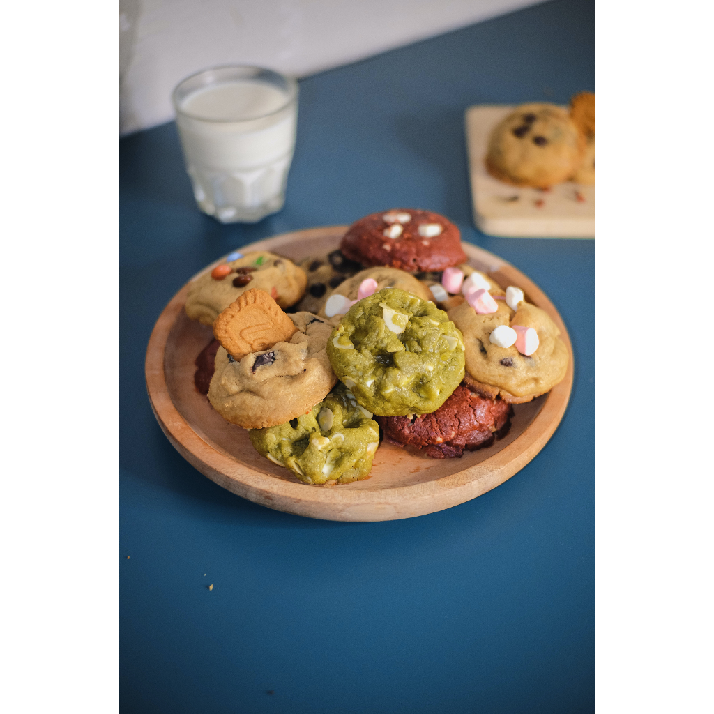 

Soft Baked Cookies - Chocolate - Green Tea Almond - Chacha Chocolate - Lostus Biscoff - 12 pcs
