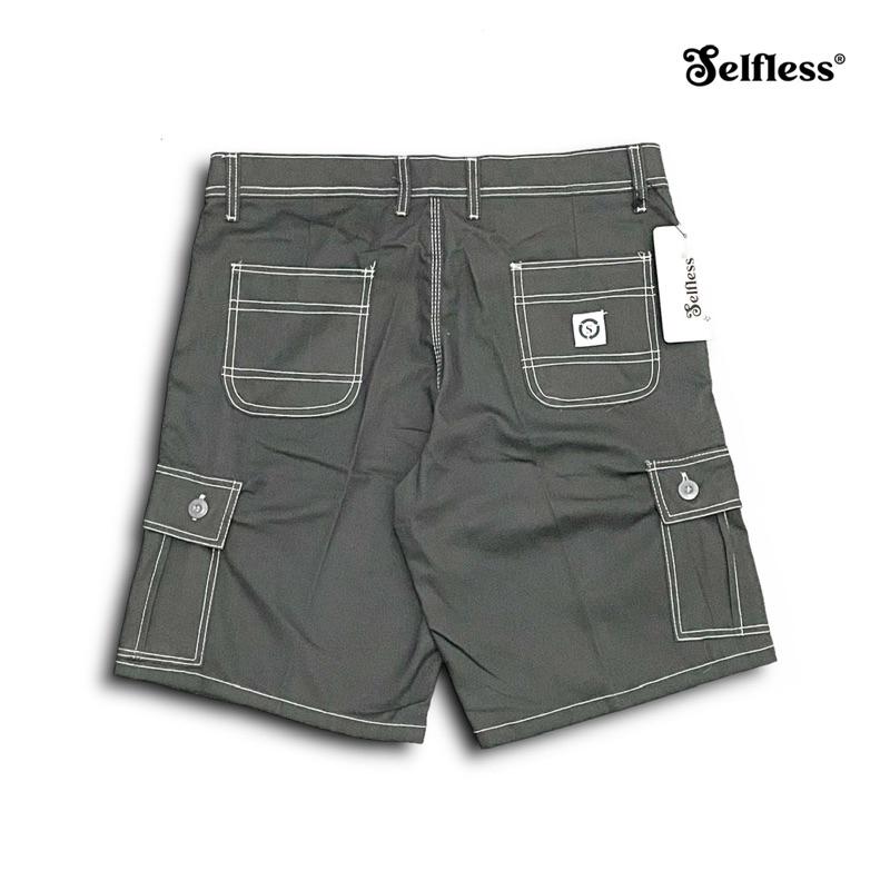 Selfless - Celana Pendek Cargo Pria Short Cargo Carpenter Pants Celana Cargo Kargo Chargo Kimpul List Pendek Hitam Cream Hijau Army Abu Tua Muda Mocca Khaki Pria Dewasa