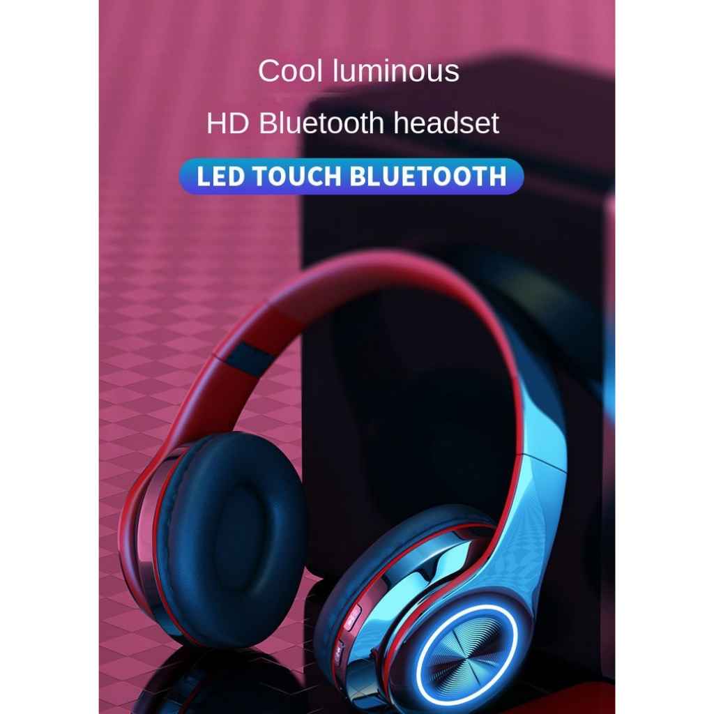 Headphone Bluetooth RGB LED B39 Foldable Headset Beat Studio Gaming