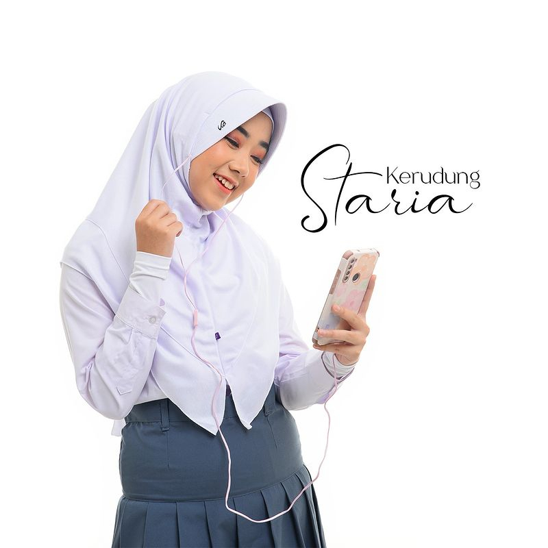 DISKON RABBANI ORI Kerudung Sekolah Rabbani Staria Masker