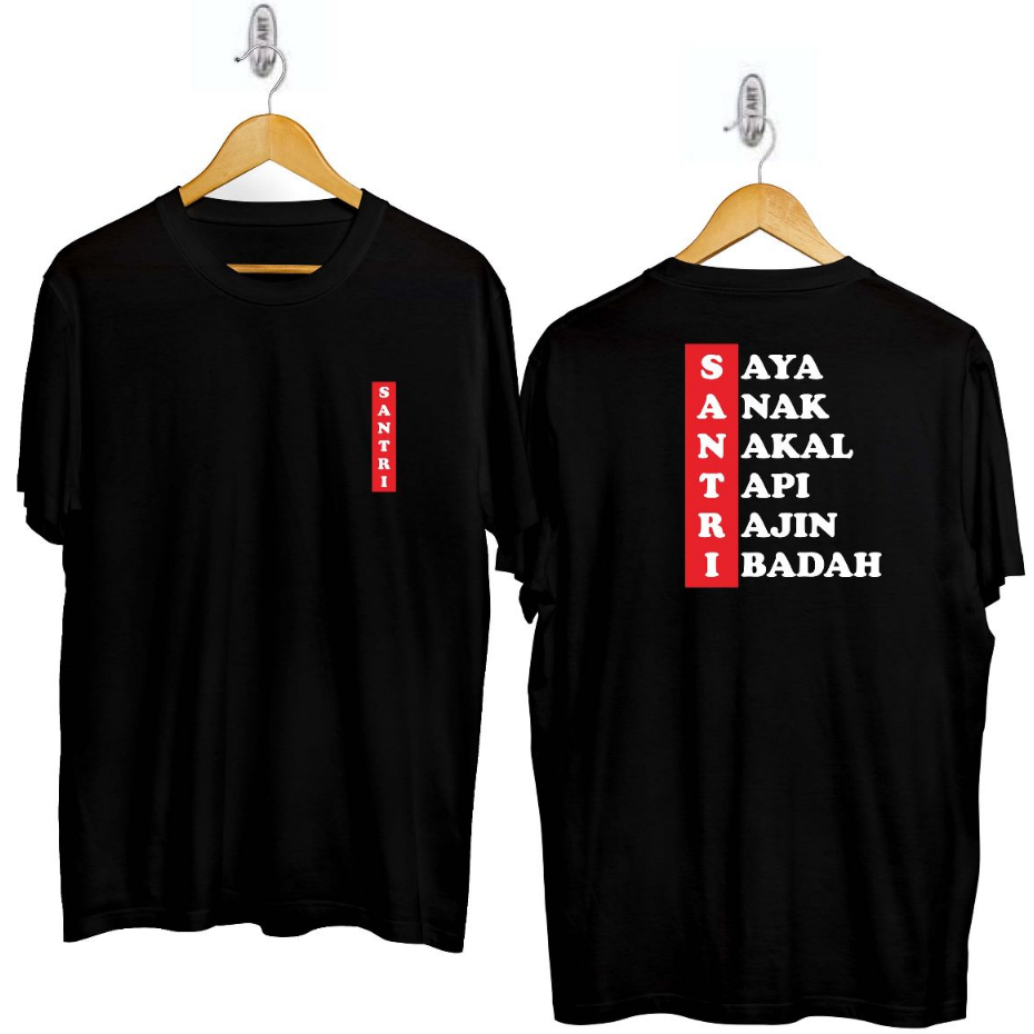 KAOS DISTRO DEWASA UNISEX SABLON DEPAN BELAKANG SIZE M L XL XXL KAOS KATA KATA KEREN