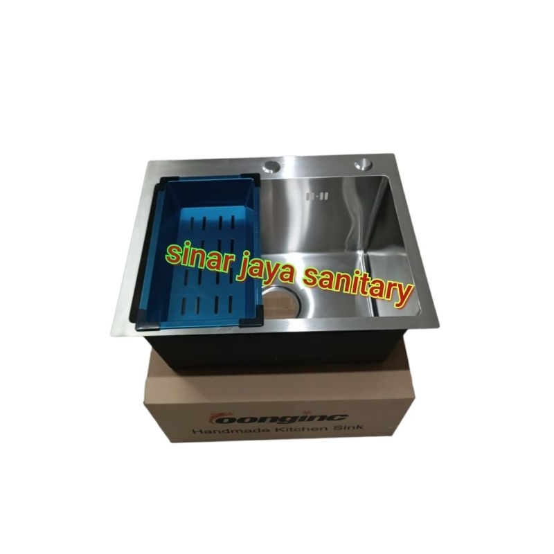 Kitchen sink kotak stainless 5243 body only / Bak cuci piring 5243 stainless