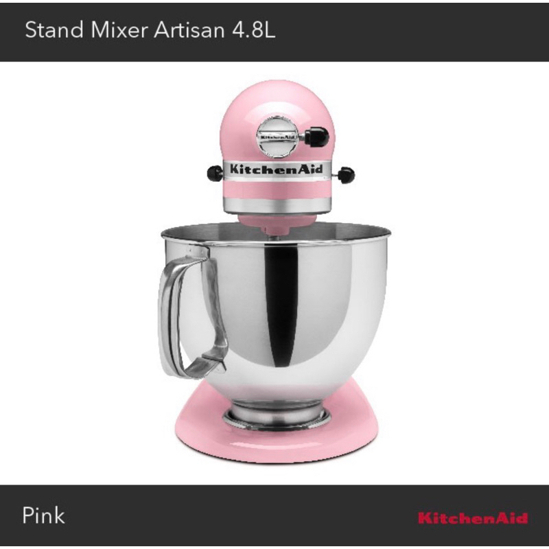 KitchenAid Artisan 4.8 L Stand Mixer Pink Rose 5KSM150PSEPK