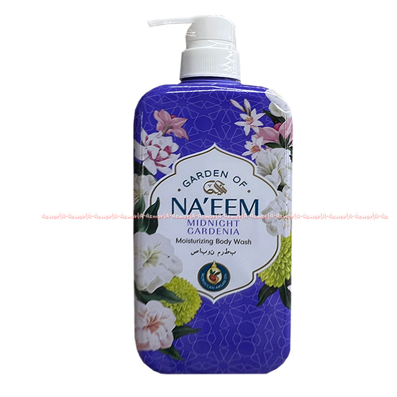 Na'eem Gardern Of Taife Rose 480ml Sabun Mandi Sabun Cair Wangi Bunga Segar Perawatan Tubuh Naeem Sabun Pink Ungu