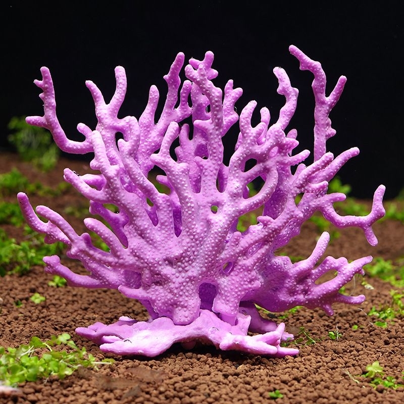 Hiasan aquarium aquascape Batu Coral / karang Bahan plastik dekorasi aquarium