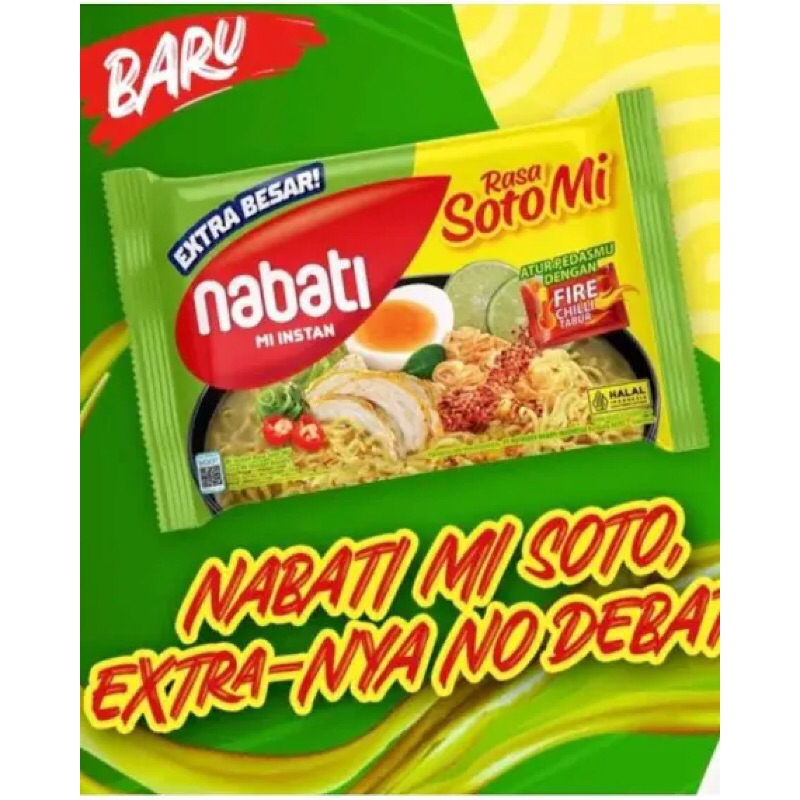 

Richeese Nabati Soto mie Fire chili 75gr