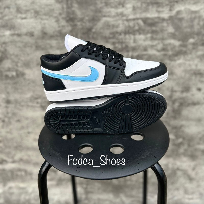 Sepatu Nike Jordan 1 Low Black Blue