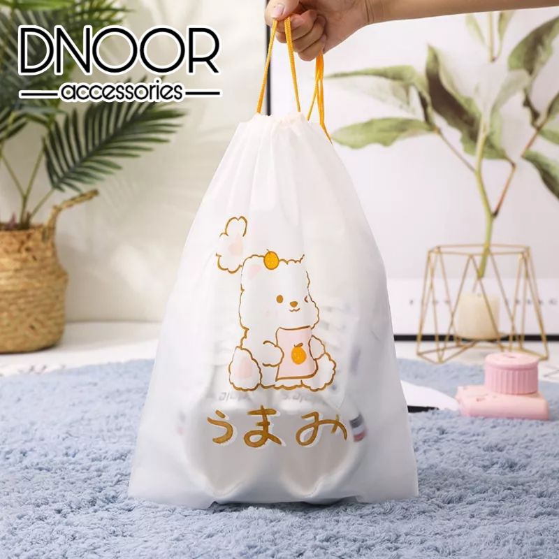 Pouch Serut Anti Air Serbaguna Motif Karakter Kpop | Waterproof Tas Serut Organizer