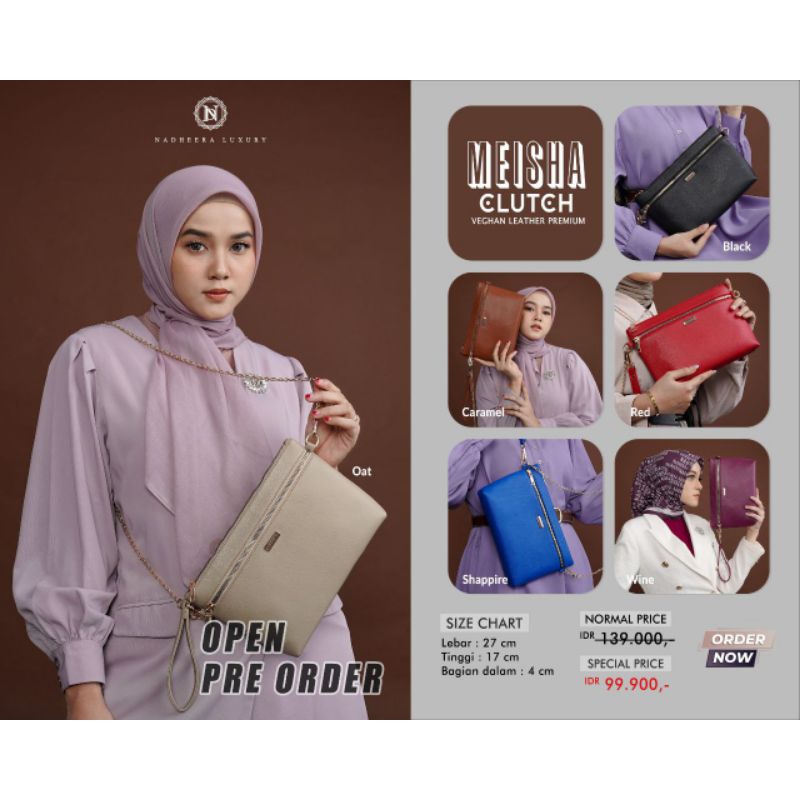 Meisha clutch by Nadheera Luxury Ori