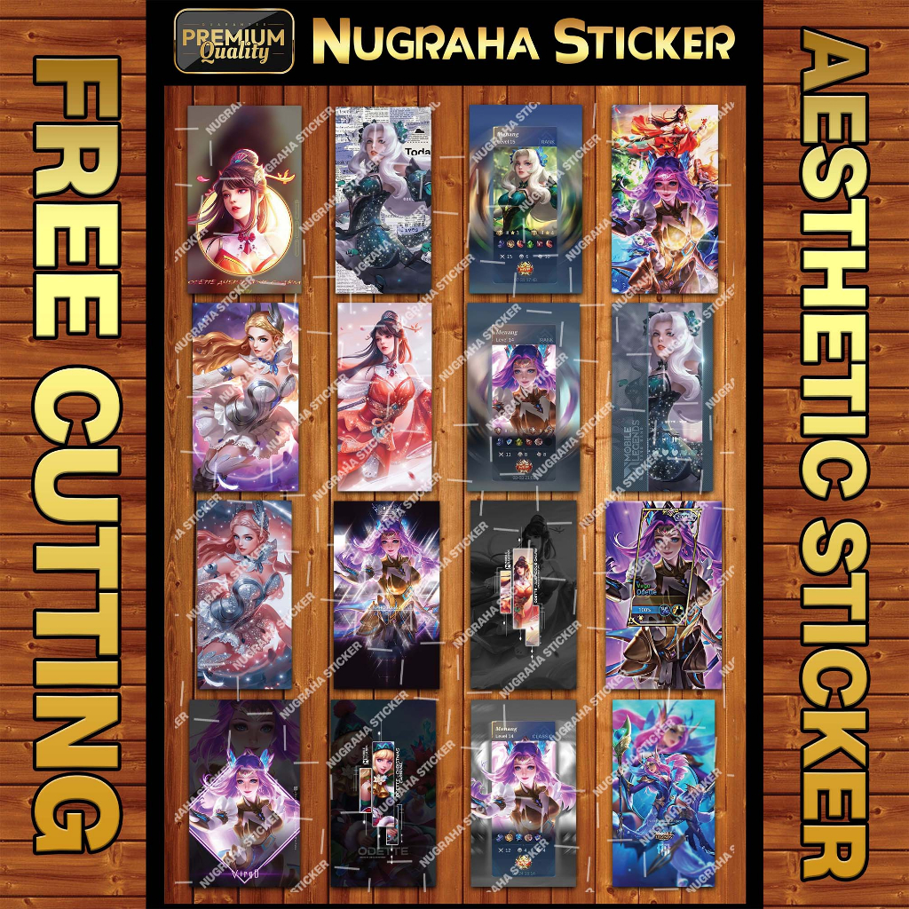 

(208 PCS) Sticker Odett MLBB (Sticker Mobile Legends)