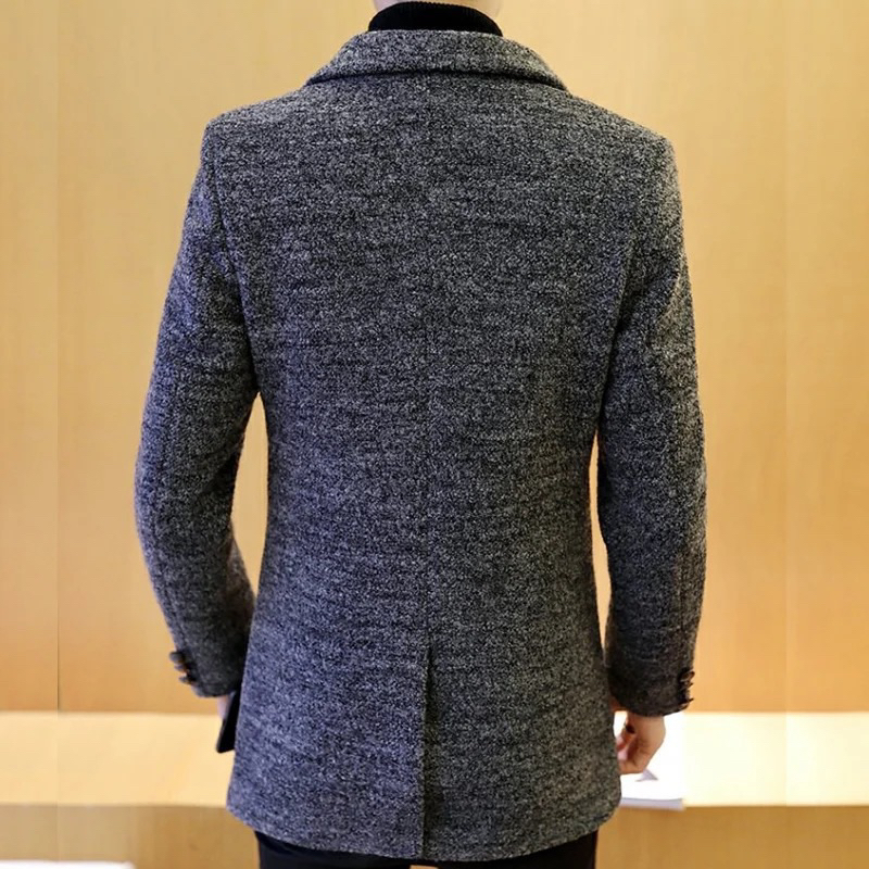 Winter Blazer Coat for Men with Cotton Padded Mantel Blazer Pria