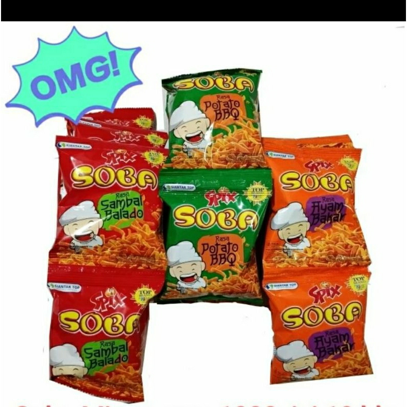 

spix soba mi snack eceran 1000 | renceng isi 10 bks