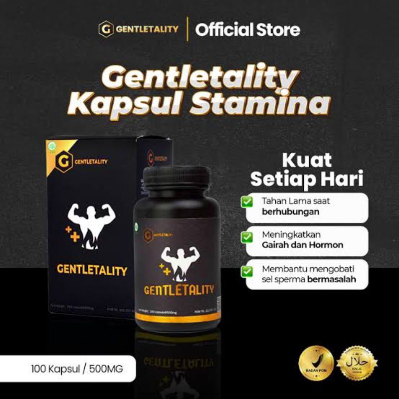 GENTLETALITY 100% ORIGINAL - Suplemen Herbal Stamina Pria Dewasa Terbaik