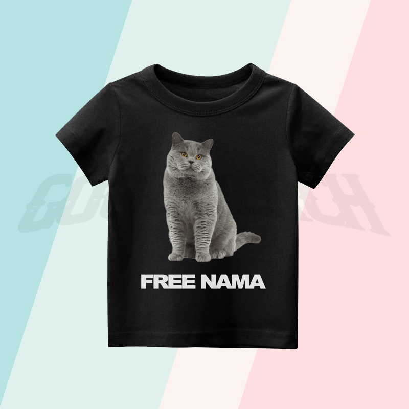 BAJU ANAK KAOS ANAK KUCING BRITISH SHORTHAIR CAT / FREE CETAK NAMA