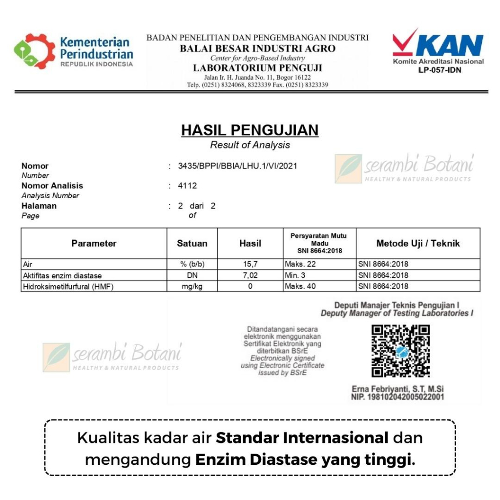 

QH Madu Asli Murni Propolis 500 Gr Serambi Botani Standar Internasional