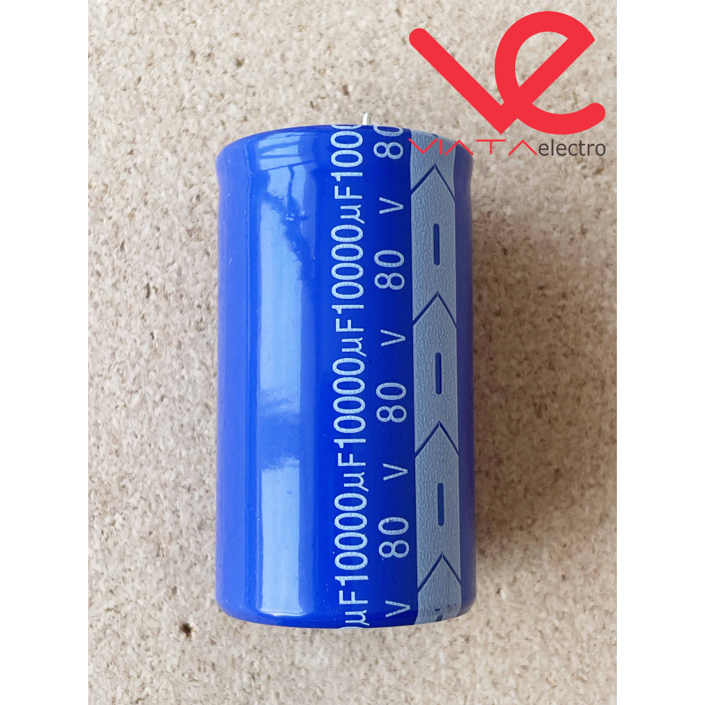 KAPASITOR ELCO 10000UF 80V NICHICON ORIGINAL CAPACITOR ELKO KAPASITOR 10.000UF 80 V NCH