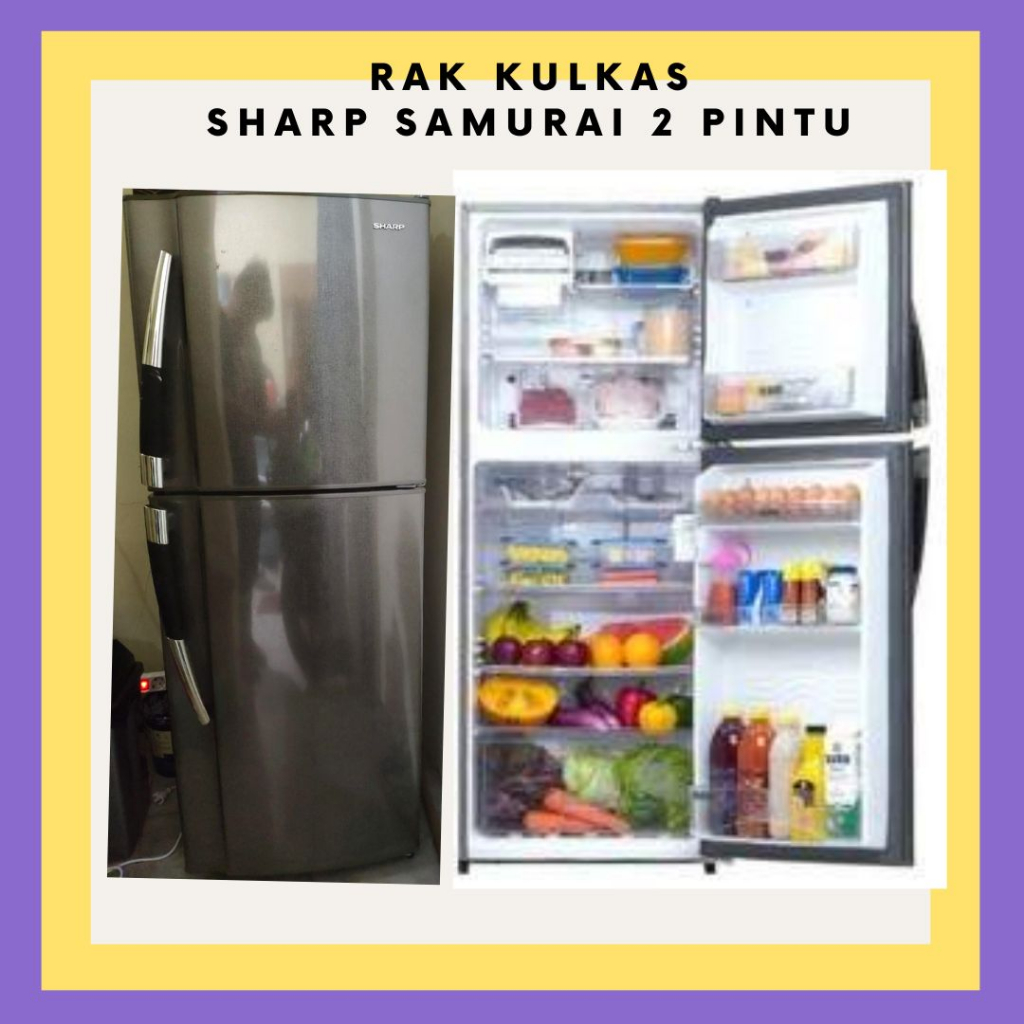 Rak Kulkas Sharp Samurai 2 Pintu