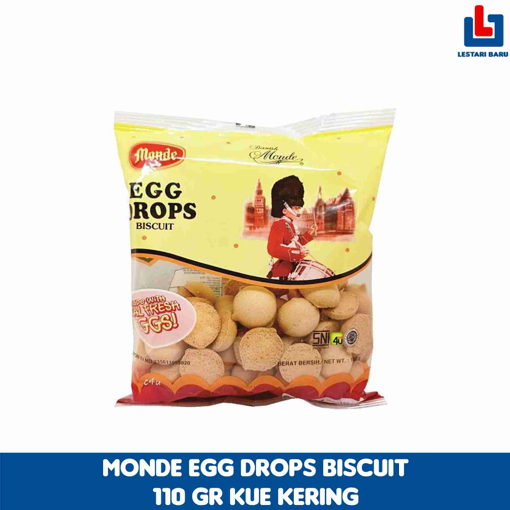 

Monde Egg Drops Biscuit 110 gr Kue Kering