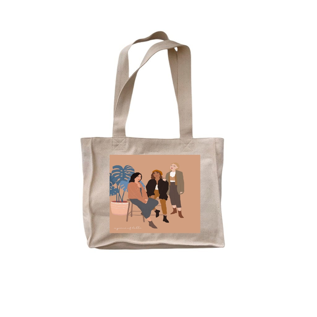 Rizkibag Totebag Kanvas Daisy Tas Wanita Tote Bag Kantong Laptop Kuliah Sekolah Kerja Aesthetic Part 20