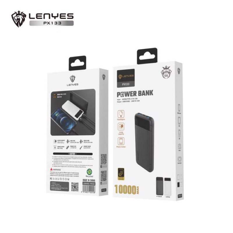 Powerbank Lenyes Px-133 10.000Mah Power Bank Px133