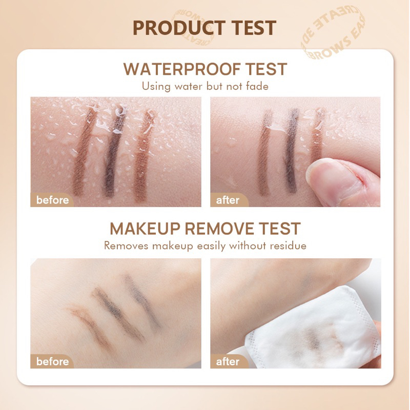 【Official Outlet】SANIYE Eyebrow Pensil Alis Auto Rotating Eyebrow Pencil M334 P1502 Pensil Alis Serutan Sikat Alis Waterproof Anti Air Longlasting Tahan Lama Makeup Mata Kosmetik Wajah Viral BPOM