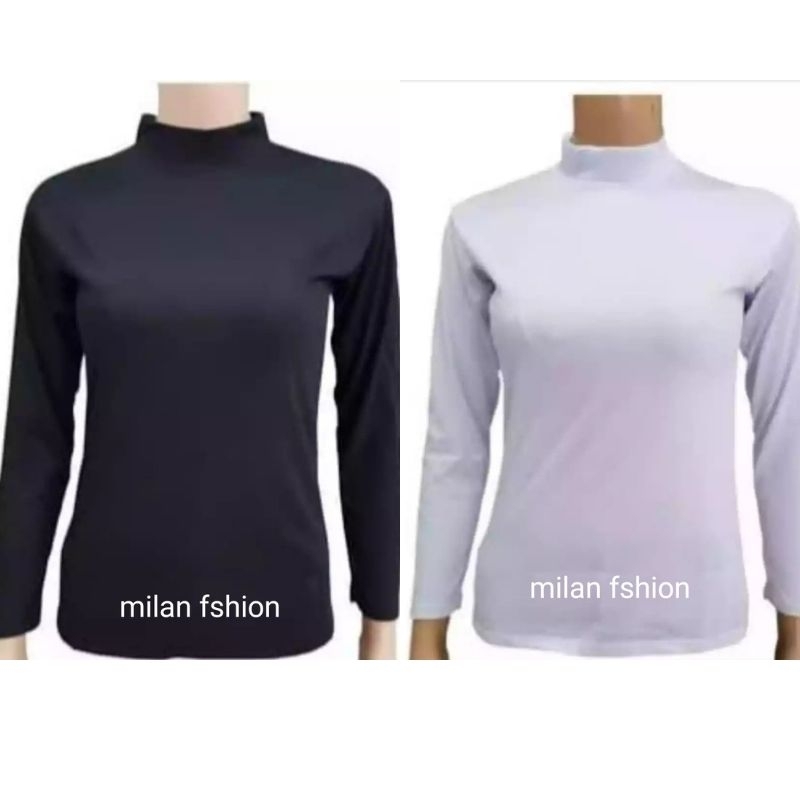 Manset Lengan Panjang Turtleneck - Manset Kerah Tinggi - Manset Lengan Panjang Wanita -Manset Dalama