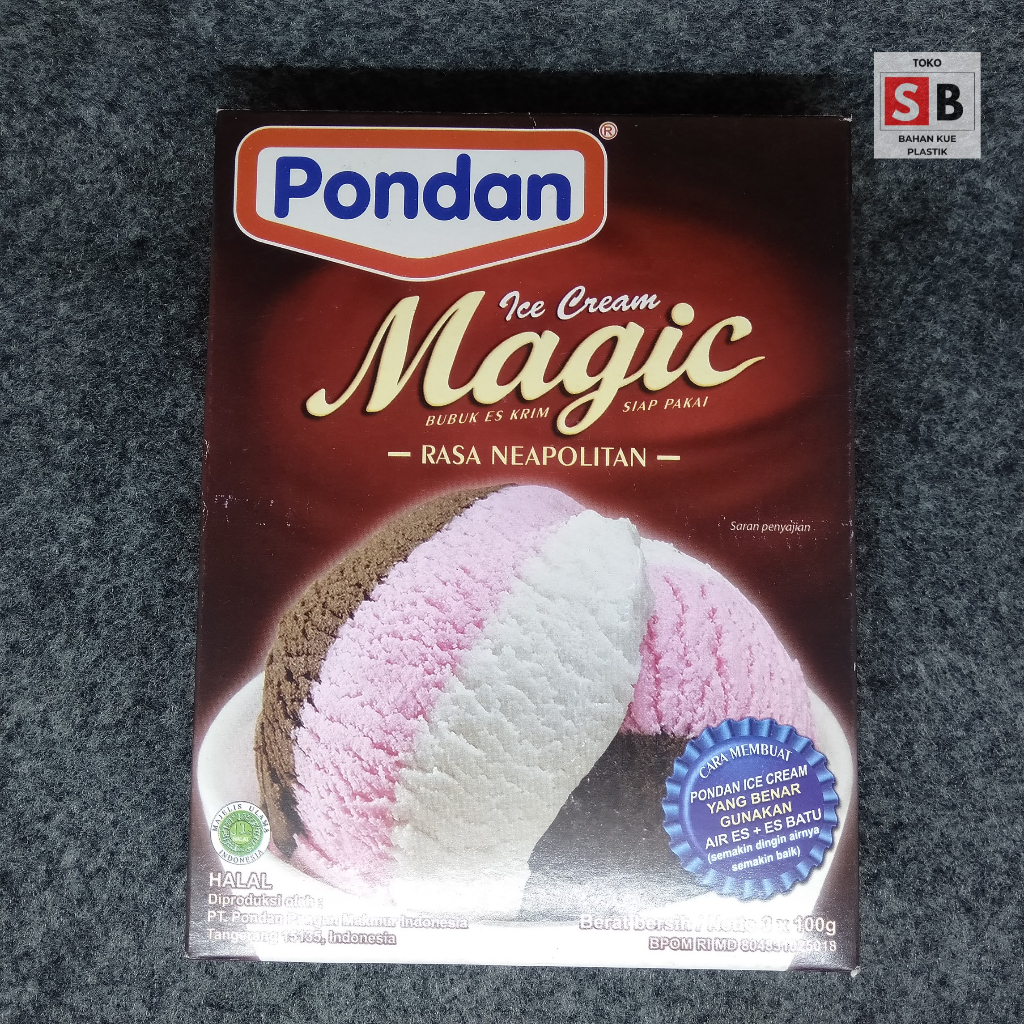 

PONDAN ICE CREAM NEOPOLITAN 300GR BUBUK ICE CREAM SIAP PAKAI