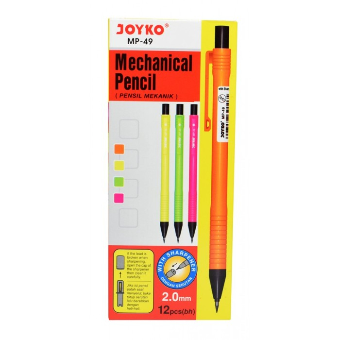 

Joyko Mechanical Pencil 2B / MP-49 Pensil Mekanik 2.0mm