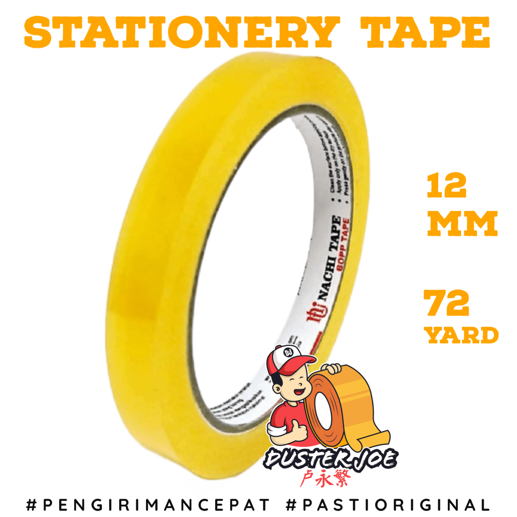 

H7Y Isolasi Stationery Nachi 1/2 inch 12mm 72Y Selotip-1 PACK ( isi 12)