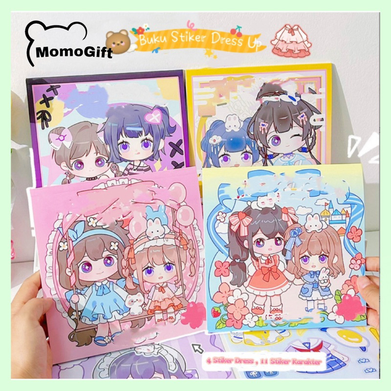 

Buku Stiker DIY Dekor Pakaian Lucu Dressing Up Sticker Fashion Edisi Pamelo