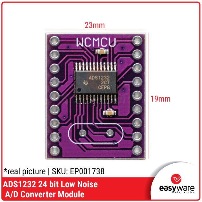 ADS1232 24 BIT LOW NOISE ANALOG TO DIGITAL CONVERTER