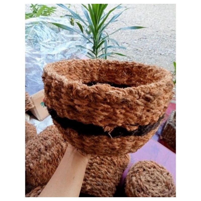 Pot serabut kelapa mangkok BESAR pot anggrek pot sabut kelapa