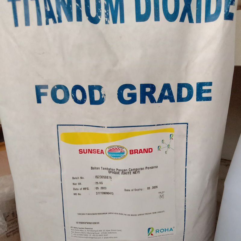 

Opaque white/pewarna putih makanan 1kg