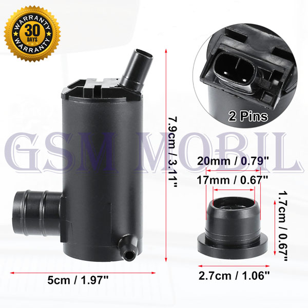 Motor Wiper Washer Pump Hyundai Accent Timor Trajet - 0973