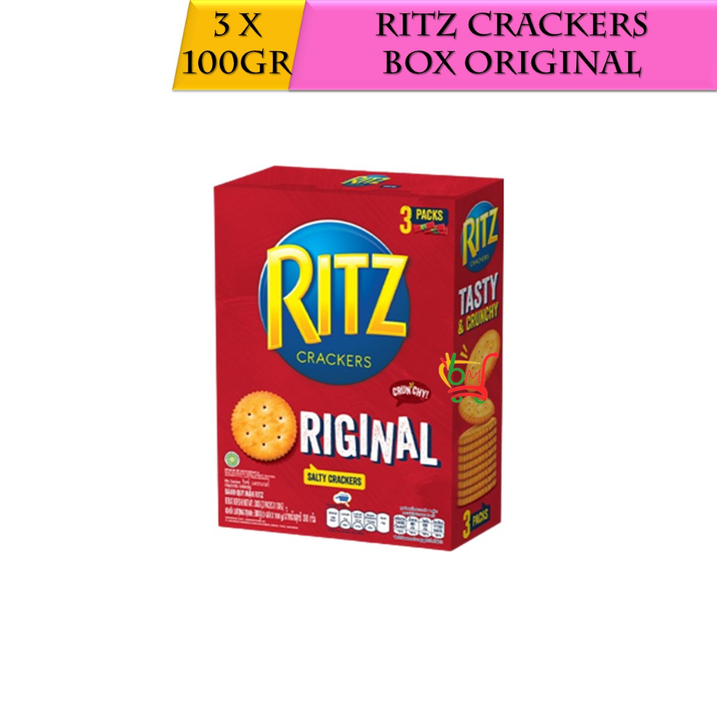 

Ritz Crackers Tasty & Crunchy Salty Original Kemasan Box Isi 3 Roll