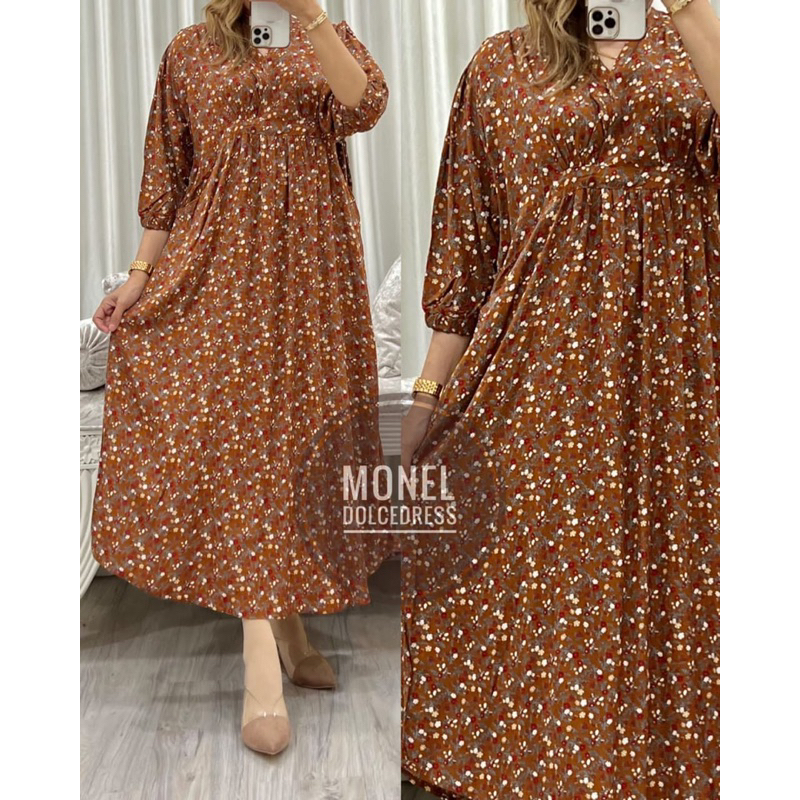 Daster Arab Dolce MONEL Midi Dress Kimono Twill Premium