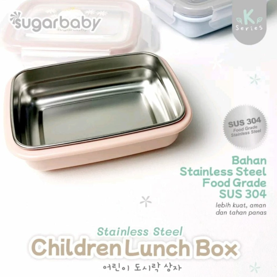 Sugar baby Stainless Steel Children Kids Lunch box | Kotak Makan Anak mbs